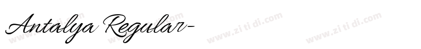 Antalya Regular字体转换 Antalya Regular字体转换